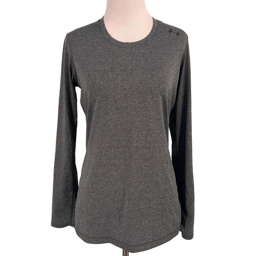 Under Armour Women's Grey Long Sleeve Fitted Shirt Size Small